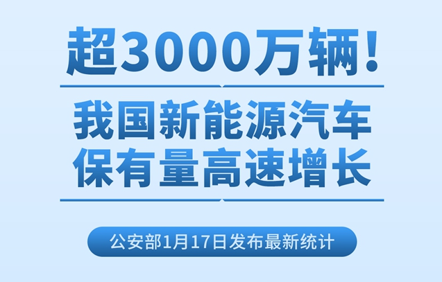 超3000萬輛！我國新能源汽車保有量高速增長